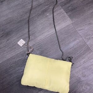 Puffy Yellow Crossbody Bag